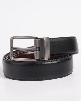 Plain Black Leather Belt