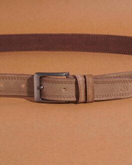 Crazy Horse Leather Belt (Beige)