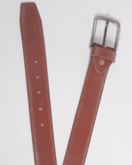 Brown Plain Leather Belt