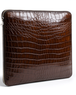 Brown Crocodile MacBook & Laptop Sleeve