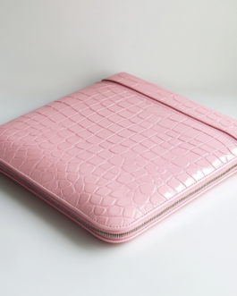 Dusty pink Crocodile MacBook & Laptop Sleeve