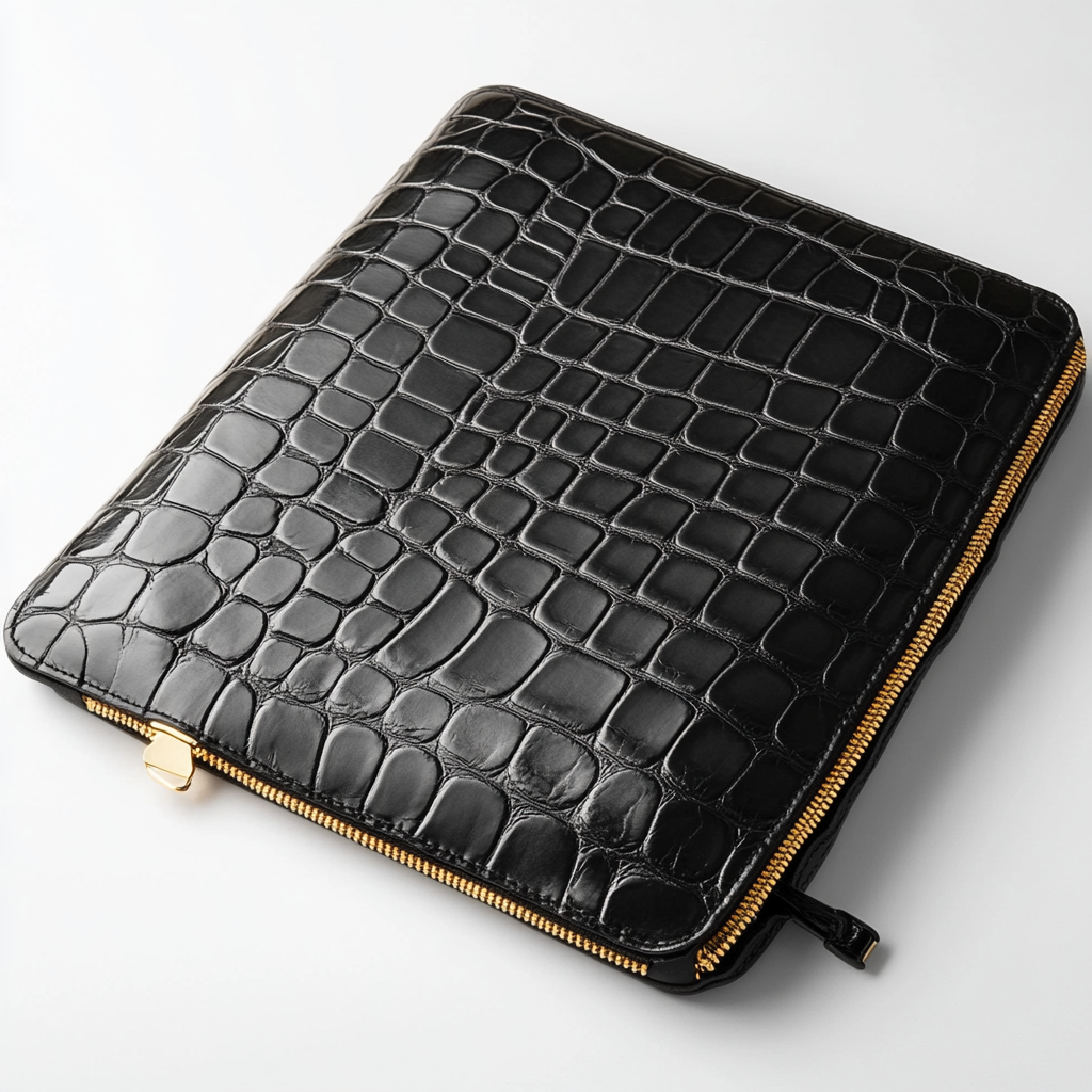 Black Crocodile MacBook & Laptop Sleeve