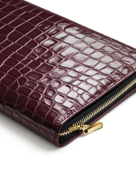 Burgundy Crocodile MacBook & Laptop Sleeve