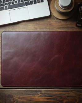 Leather Desk Mat (Maroon)